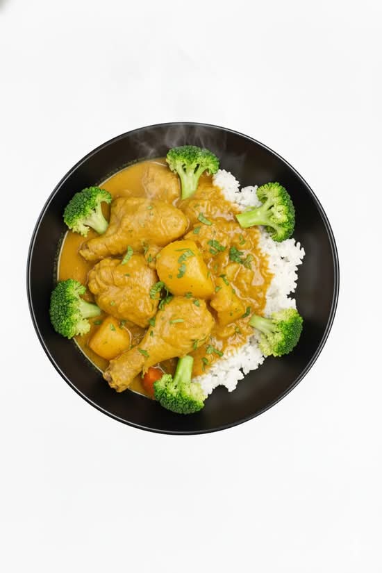 F7. Curry Chicken on Rice 咖喱鸡饭